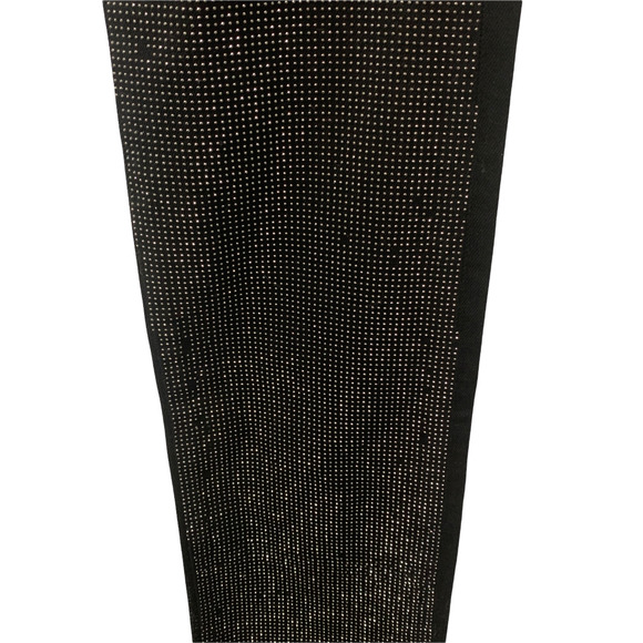 Maxime Simeons Glam Rocker Black Stud Front Denim Jeans 31 Button Fly Low Rise - Picture 8 of 11